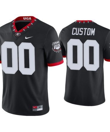 Men Custom Georgia Bulldogs Black College Football Alternate Game Jersey