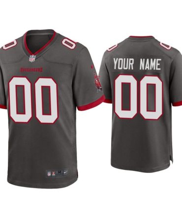 2020 Custom Tampa Bay Buccaneers Pewter Game Jersey