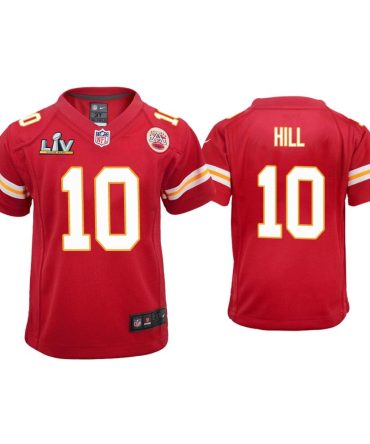 Youth Tyreek Hill Kansas City Chiefs Super Bowl Lv Red Game Jersey