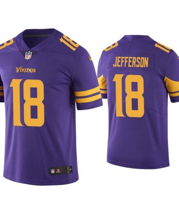 Men Color Rush Limited Justin Jefferson Minnesota Vikings Purple Jersey
