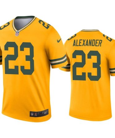Men Jaire Alexander Green Bay Packers Gold Inverted Legend Jersey