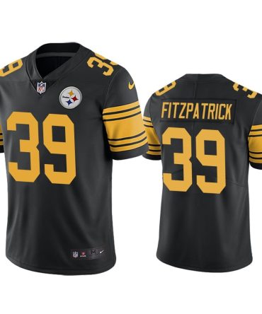 Men Color Rush Limited Minkah Fitzpatrick Pittsburgh Steelers Black Jersey
