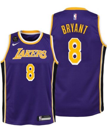 Youth Lakers Kobe Bryant #8 Purple Rip Youth Jersey