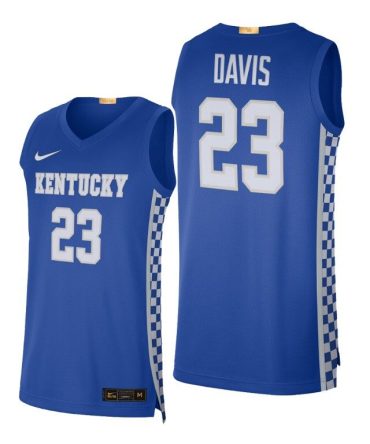 Men Lakers Anthony Davis Kentucky Wildcats #23 Royal Alumni Limited Basketball Jersey