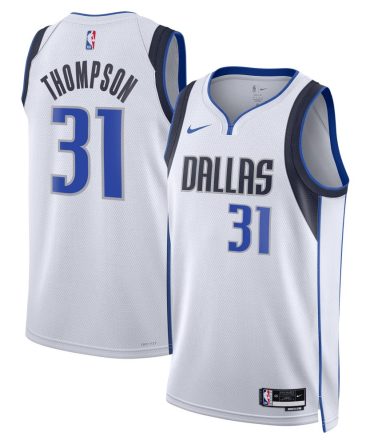Dallas Mavericks Nike Association Edition Swingman Jersey - White - Klay Thompson - Unisex
