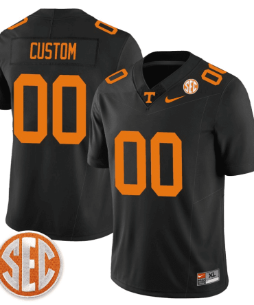 Tennessee Volunteers Sec Patch Custom Jersey - All Stitched