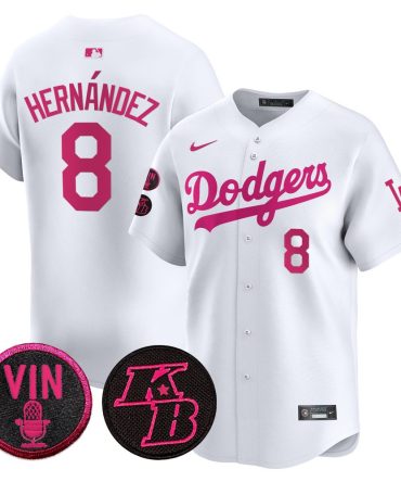 Mlb Kike Hernandez Los Angeles Dodgers Mothers Day Vapor Premier Limited Jersey
