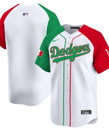 Mlb Team Mens Los Angeles Dodgers Mexico Vapor Premier Limited V2 Mexican Heritage Night Jersey