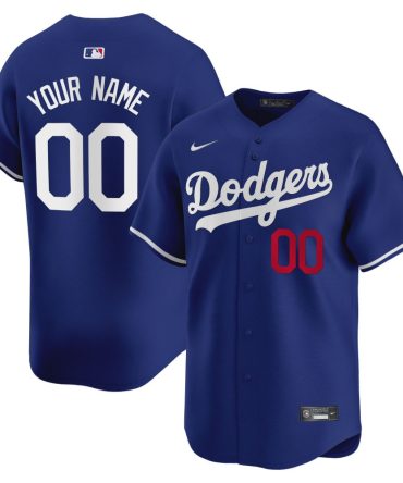 Mlb Los Angeles Dodgers Vapor Premier Limited Custom Royal Jersey