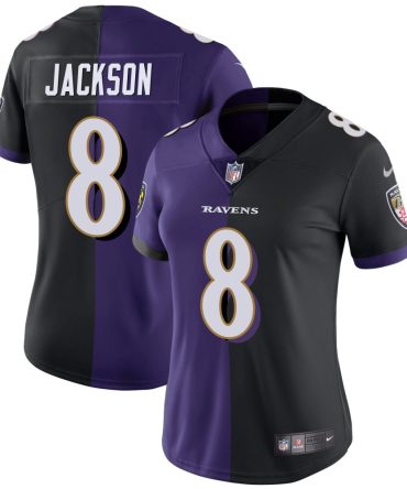 Nfl Lamar Jackson Baltimore Ravens Split Vapor Jersey All Stitched