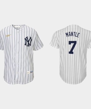 Mlb Youth Mickey Mantle New York Yankees Home Cooperstown Collection Jersey White