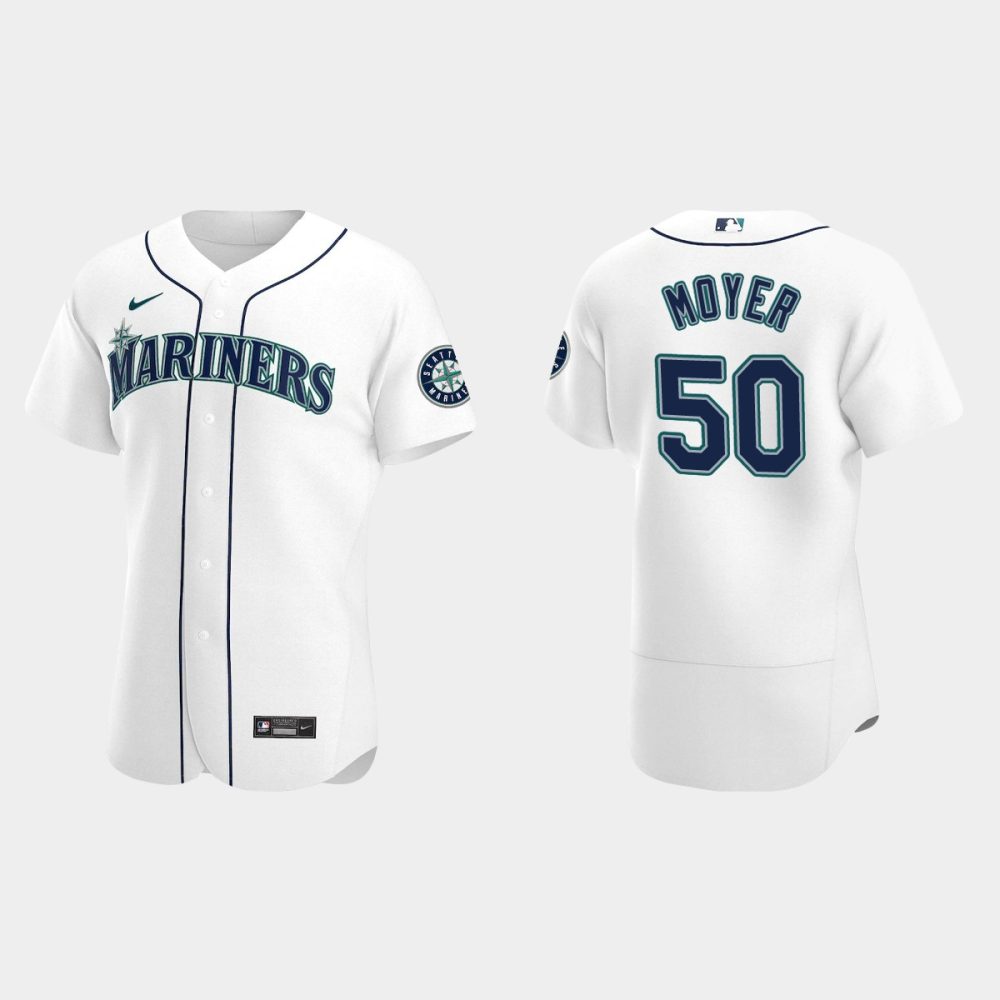 Mlb Mens Seattle Mariners Jamie Moyer White Retired Player Jersey