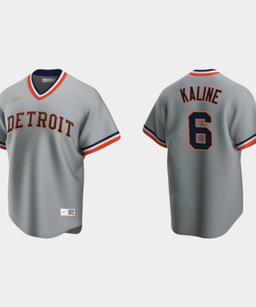 Mlb Mens Al Kaline Detroit Tigers Cooperstown Collection Road Jersey Gray