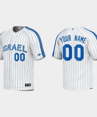 Mlb Custom Israel 2023 World Classic Jersey White