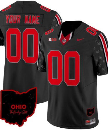 Ohio State Buckeyes 2024 Home Patch Vapor Limited Custom Jersey - All Stitched