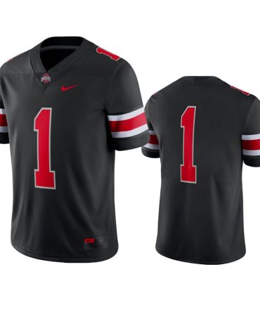 Ohio State Buckeyes #1 Black Alternate Game Jersey - Nfl Sport