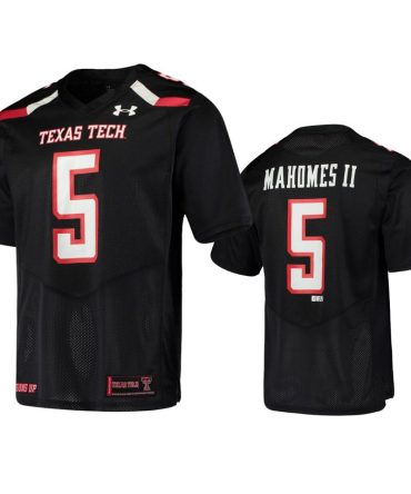 Texas Tech Red Raiders Patrick Mahomes Black Alumni Football Jersey - Nfl Sport