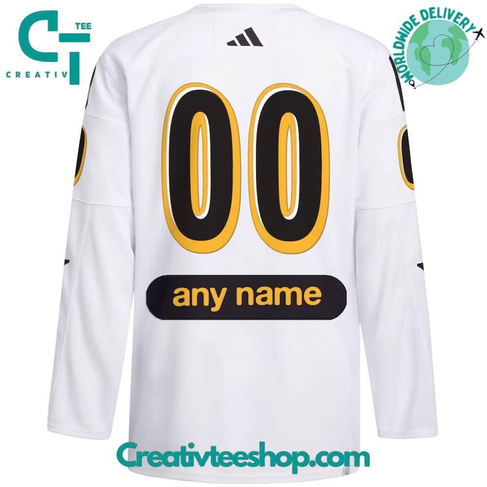 2024 Nhl All-Star Game Toronto X Drew House White Primegreen Custom Hockey Jersey - Image 3