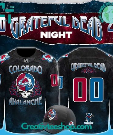 Colorado Avalanche X Grateful Dead Night 2024 Hockey Jersey