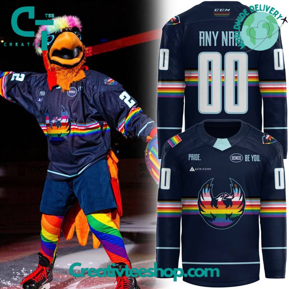 Coachella Valley Firebirds Pride Night 2025 Personalized Hockey Jersey