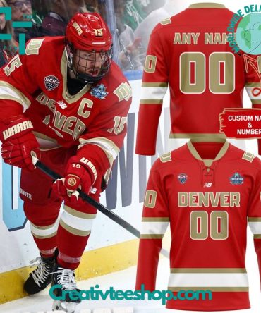 Denver Pioneers Frozen Four Uniform Personalized Hockey Jersey