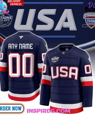 4 Nations Face-Off 2025 Usa Ice Hockey Jersey