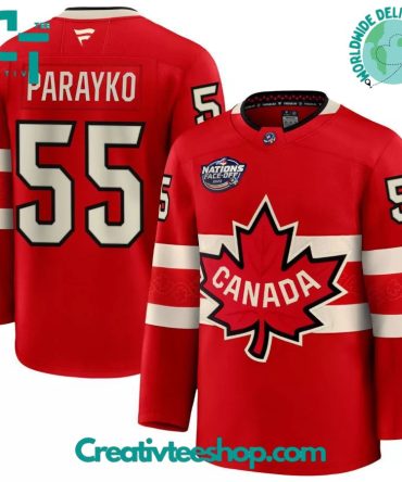 Canada 2025 4 Nations Face-Off Colton Parayko #55 Red Premium Jersey