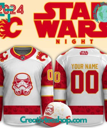 Calgary Flames X Star Wars Night 2024 Hockey Jersey