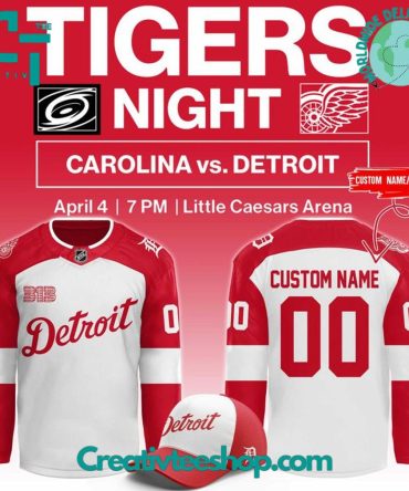 Detroit Red Wings Tigers Night Special Hockey Jersey
