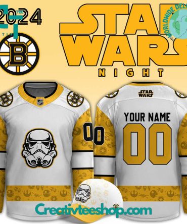 Boston Bruins X Star Wars Night 2024 Hockey Jersey