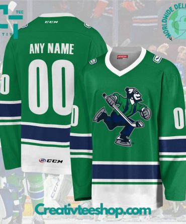 Ahl Abbotsford Canucks 2024 Green Hockey Jersey
