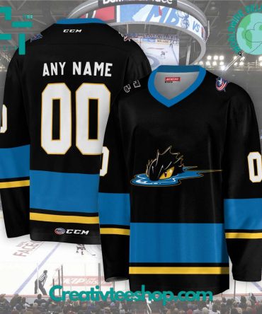 Ahl Cleveland Monsters 2024 Black Hockey Jersey