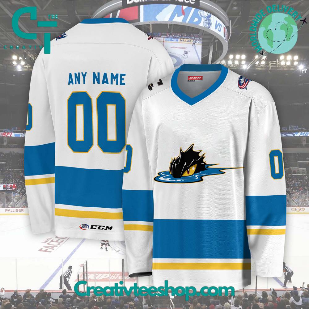 Ahl Cleveland Monsters 2024 White Hockey Jersey