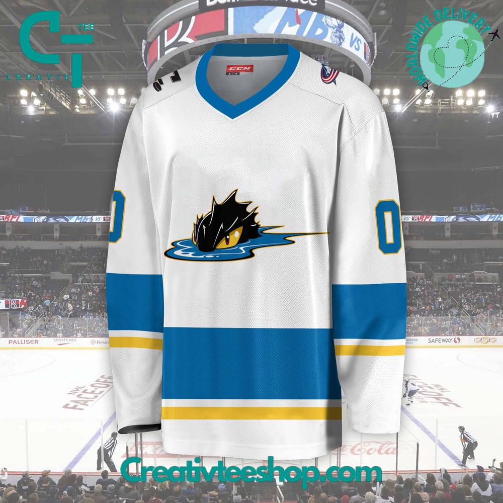 Ahl Cleveland Monsters 2024 White Hockey Jersey - Image 2
