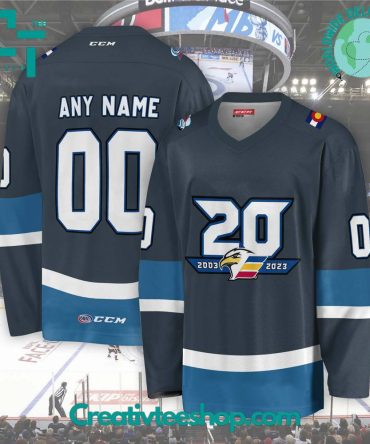 Ahl Colorado Eagles 2024 Grey Hockey Jersey