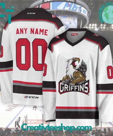 Ahl Grand Rapids Griffins 2024 White Hockey Jersey