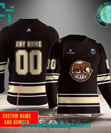 Ahl Hershey Bears 2024 Calder Cup Finals Brown Hockey Jersey