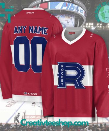 Ahl Laval Rocket 2024 Red Hockey Jersey