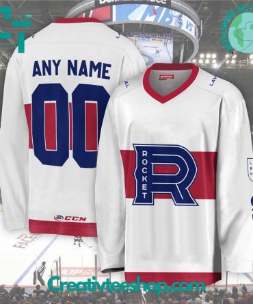 Ahl Laval Rocket 2024 White Hockey Jersey