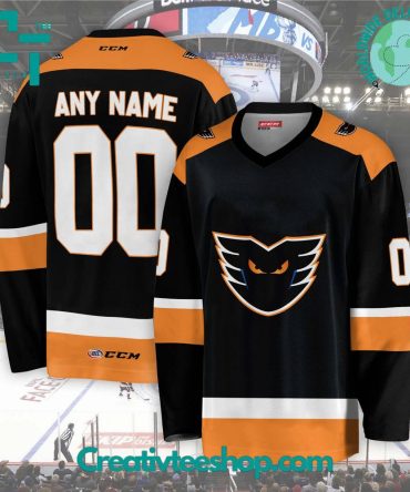 Ahl Lehigh Valley Phantoms 2024 Black Hockey Jersey