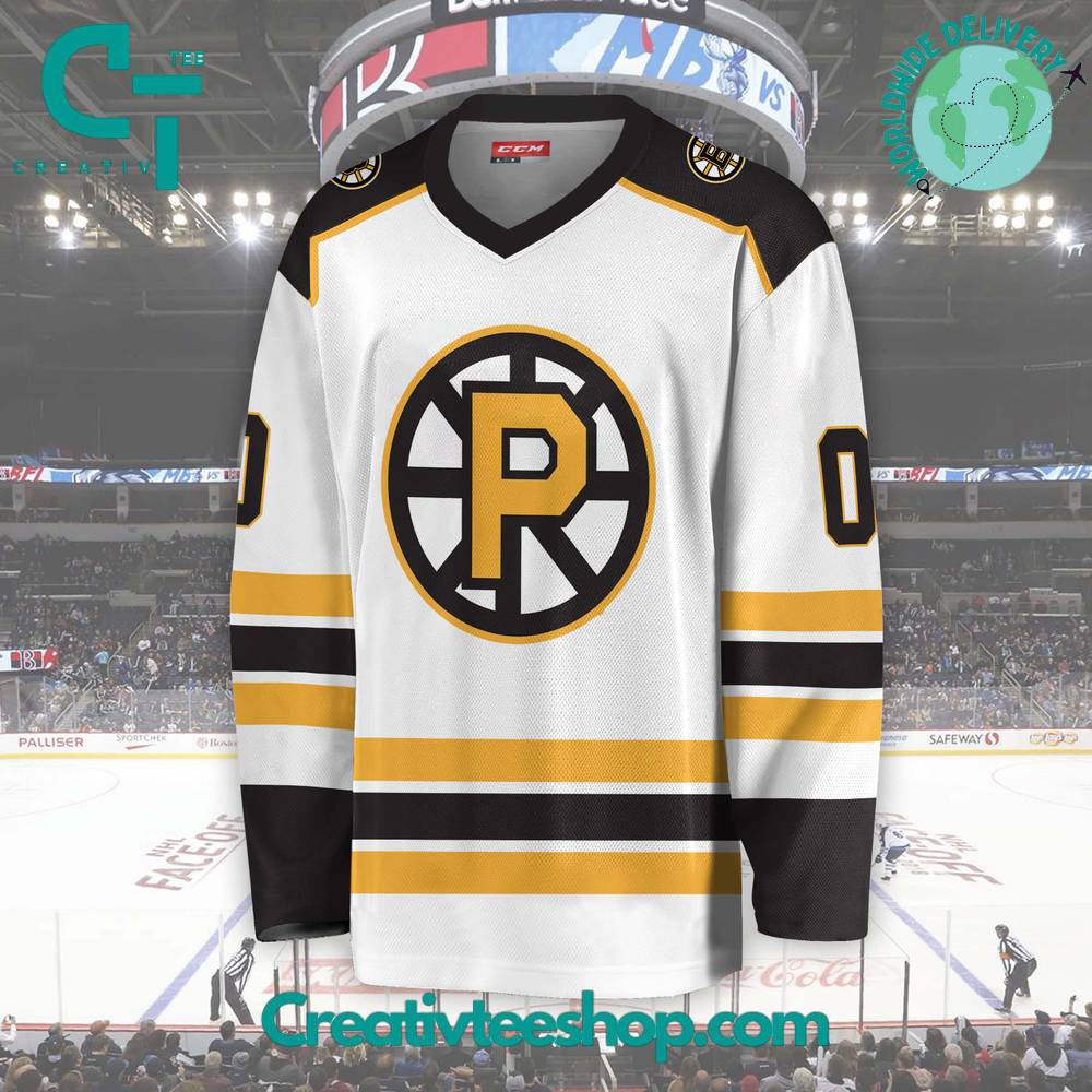 Ahl Providence Bruins 2024 White Hockey Jersey - Image 2