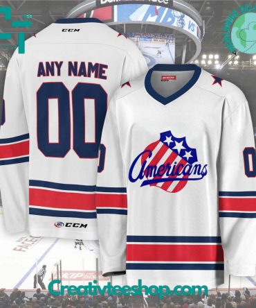 Ahl Rochester Americans 2024 White Hockey Jersey