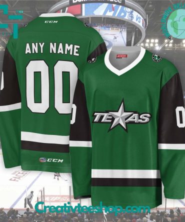 Ahl Texas Stars 2024 Green Hockey Jersey