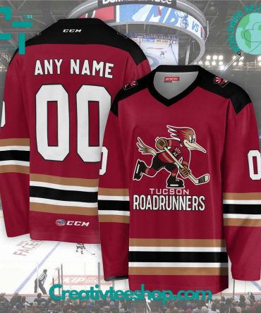 Ahl Tucson Roadrunners 2024 Red Hockey Jersey
