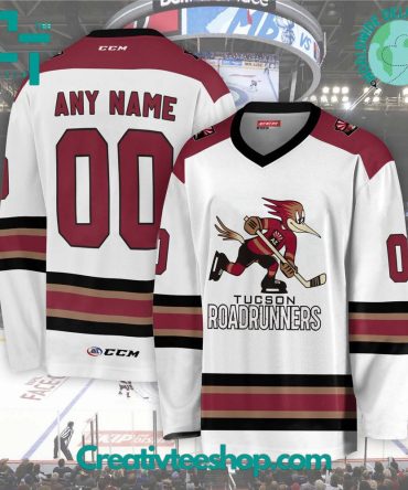 Ahl Tucson Roadrunners 2024 White Hockey Jersey