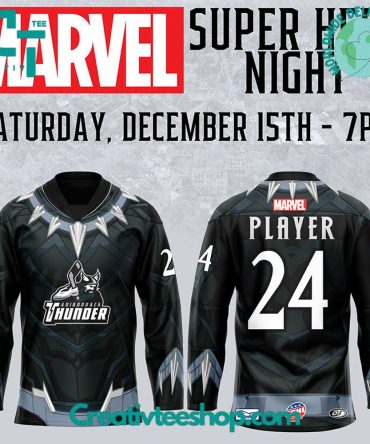 Adirondack Thunder X Marvel Super Hero Night Hockey Jersey
