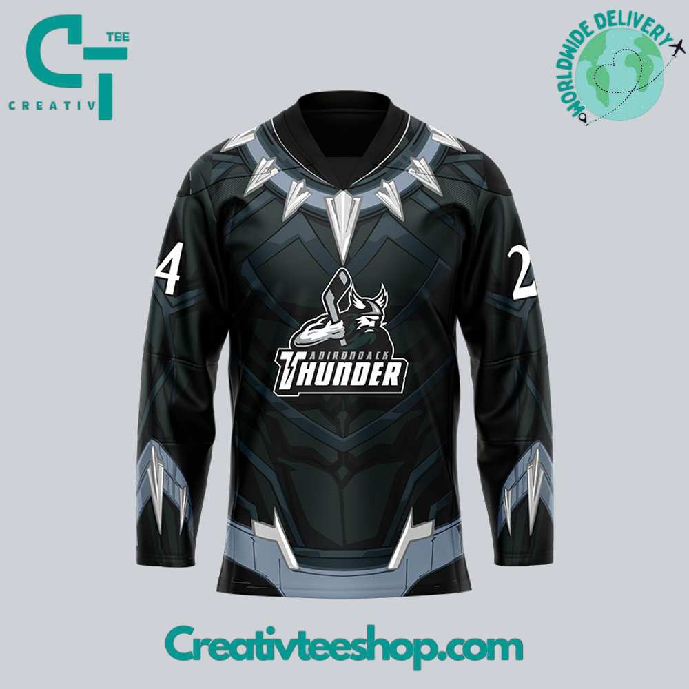 Adirondack Thunder X Marvel Super Hero Night Hockey Jersey - Image 2