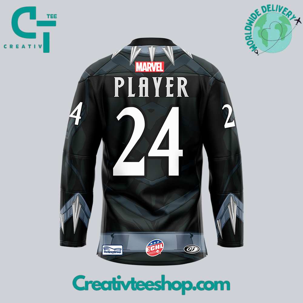Adirondack Thunder X Marvel Super Hero Night Hockey Jersey - Image 3