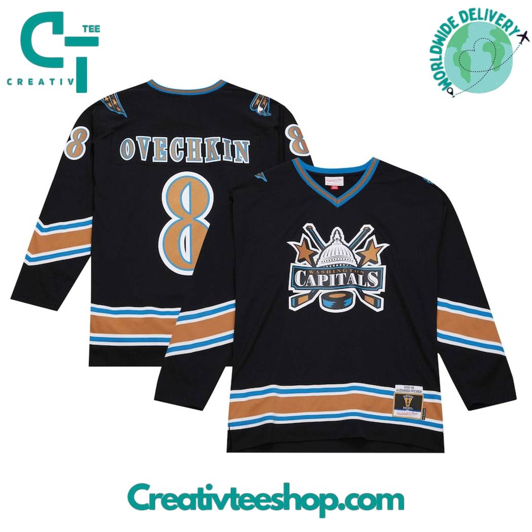 Alexander Ovechkin Washington Capitals Mitchell Ness 200506 Blue Line Hockey Jersey