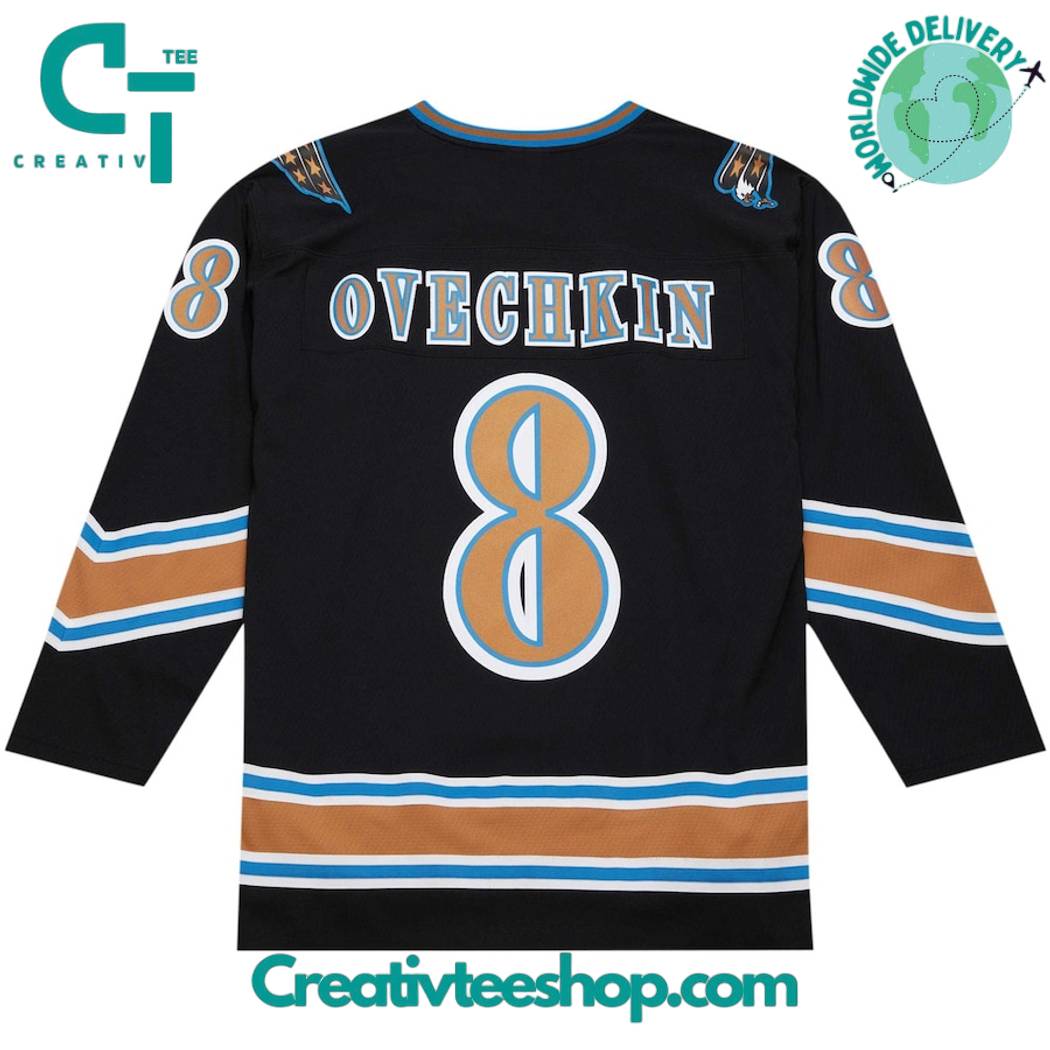 Alexander Ovechkin Washington Capitals Mitchell Ness 200506 Blue Line Hockey Jersey - Image 3